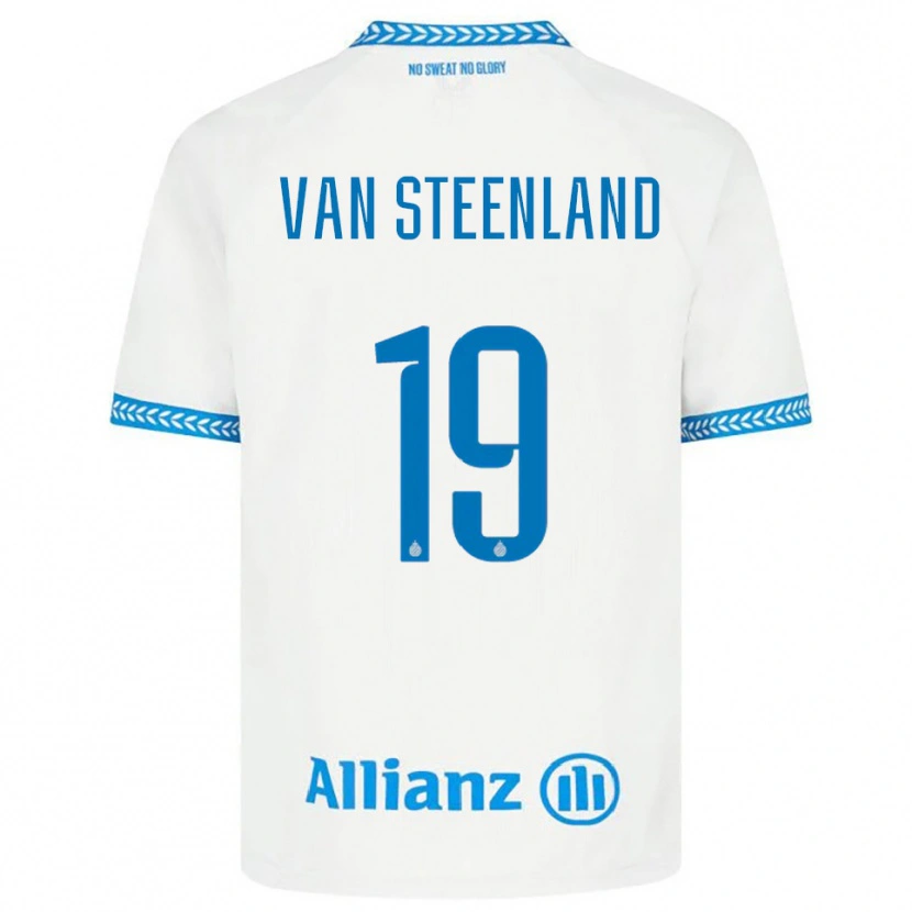 Danxen Herren Gilles Van Steenland #19 Blau Weiß Auswärtstrikot Trikot 2025/26 T-Shirt Österreich