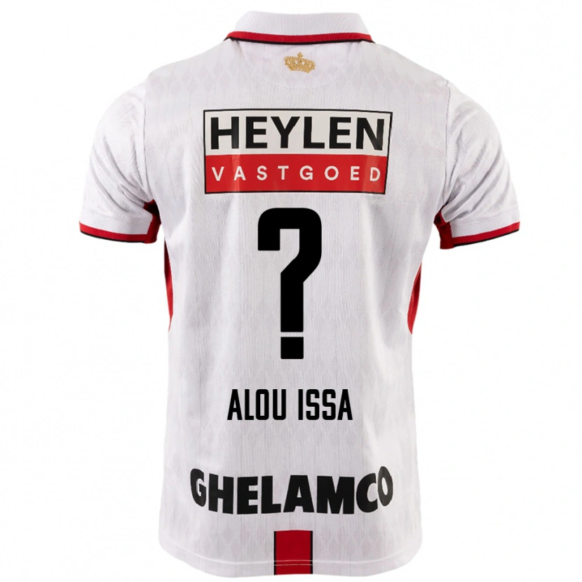 Danxen Herren Benjamin Alou Issa #0 Weiß Rot Auswärtstrikot Trikot 2025/26 T-Shirt Österreich