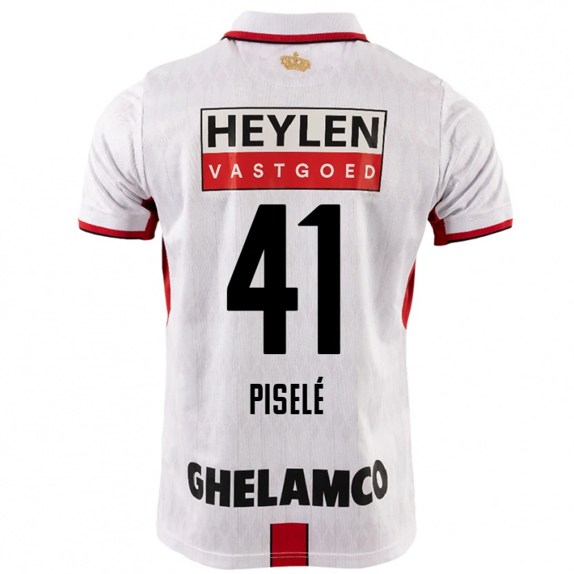 Danxen Herren Lowie Piselé #41 Weiß Rot Auswärtstrikot Trikot 2025/26 T-Shirt Österreich