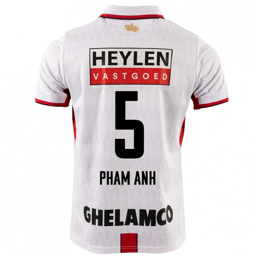 Danxen Herren Khoi Pham Anh #5 Weiß Rot Auswärtstrikot Trikot 2025/26 T-Shirt Österreich