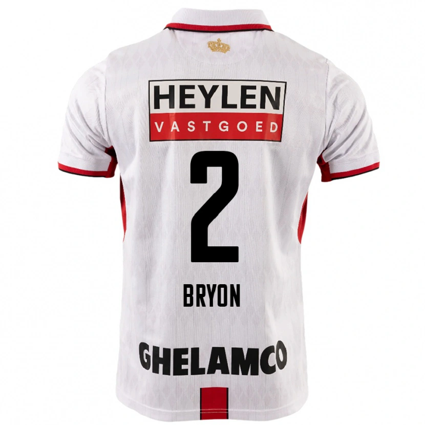 Danxen Herren Robbe Bryon #2 Weiß Rot Auswärtstrikot Trikot 2025/26 T-Shirt Österreich