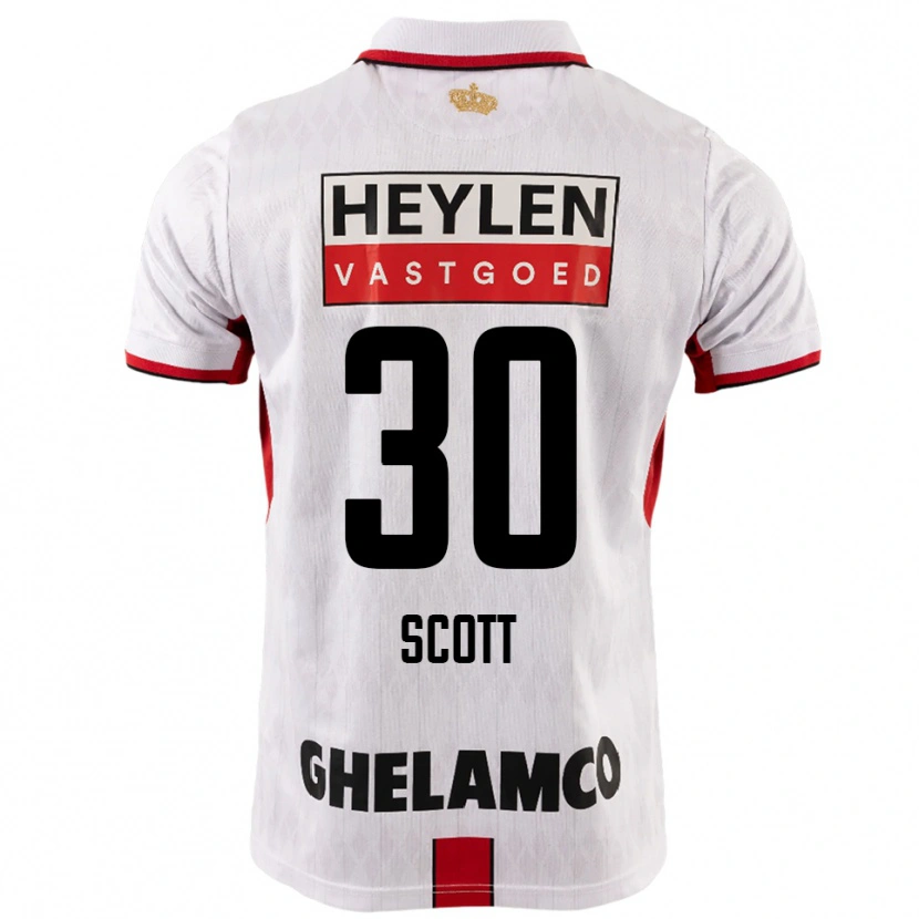 Danxen Herren Christopher Scott #30 Weiß Rot Auswärtstrikot Trikot 2025/26 T-Shirt Österreich