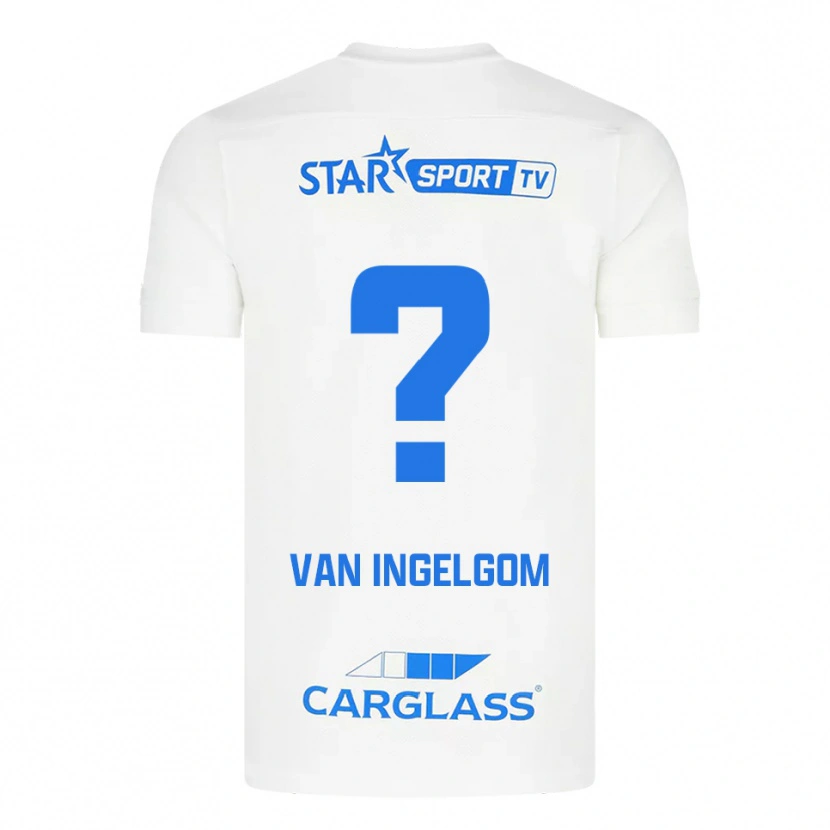 Danxen Herren Tijn Van Ingelgom #0 Weiß Blau Auswärtstrikot Trikot 2025/26 T-Shirt Österreich