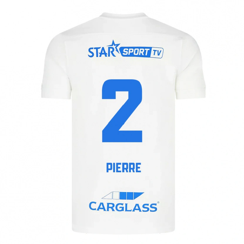 Danxen Herren Kayden Pierre #2 Weiß Blau Auswärtstrikot Trikot 2025/26 T-Shirt Österreich