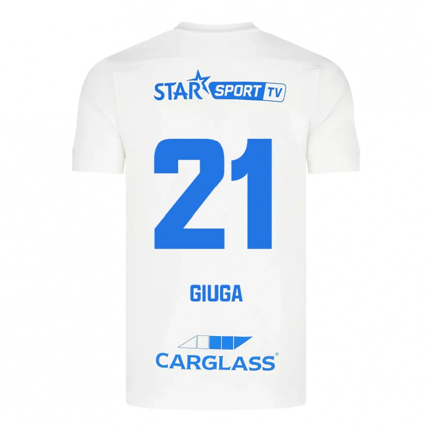 Danxen Herren Anissa Giuga #21 Weiß Blau Auswärtstrikot Trikot 2025/26 T-Shirt Österreich