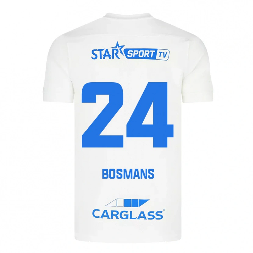 Danxen Herren Pia Bosmans #24 Weiß Blau Auswärtstrikot Trikot 2025/26 T-Shirt Österreich