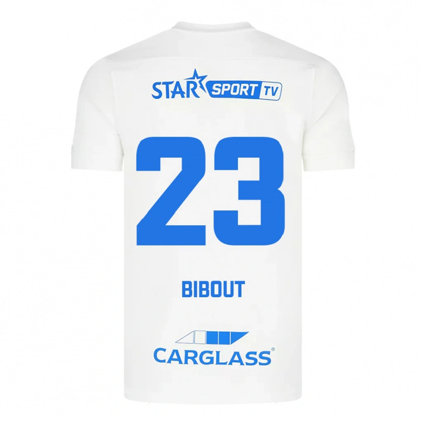 Danxen Herren Aaron Bibout #23 Weiß Blau Auswärtstrikot Trikot 2025/26 T-Shirt Österreich