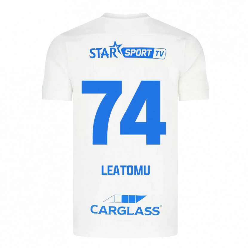 Danxen Herren Noa Leatomu #74 Weiß Blau Auswärtstrikot Trikot 2025/26 T-Shirt Österreich