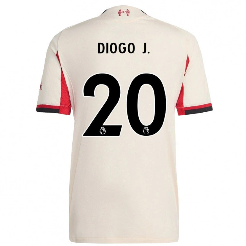 Danxen Herren Diogo Jota #20 Weiß Schwarz Auswärtstrikot Trikot 2025/26 T-Shirt Österreich