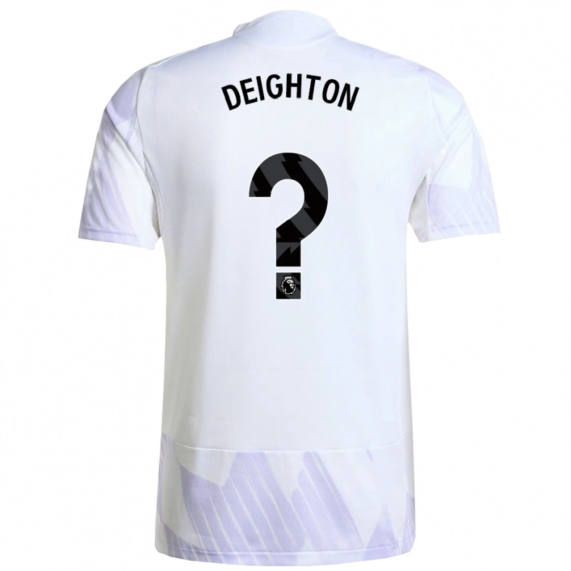 Danxen Herren Joe Deighton #0 Weiß Lila Lila Auswärtstrikot Trikot 2025/26 T-Shirt Österreich