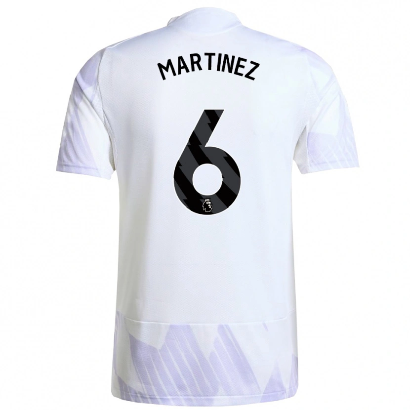 Danxen Herren Lisandro Martínez #6 Weiß Lila Lila Auswärtstrikot Trikot 2025/26 T-Shirt Österreich