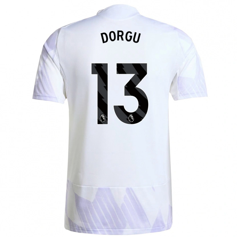 Danxen Herren Patrick Dorgu #13 Weiß Lila Lila Auswärtstrikot Trikot 2025/26 T-Shirt Österreich