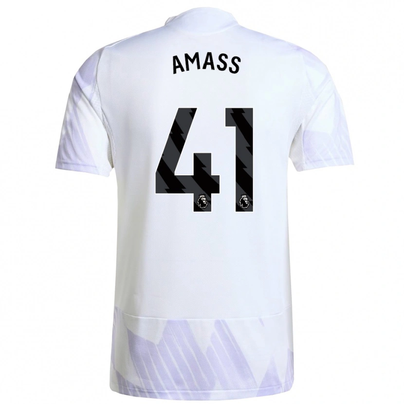 Danxen Herren Harry Amass #41 Weiß Lila Lila Auswärtstrikot Trikot 2025/26 T-Shirt Österreich