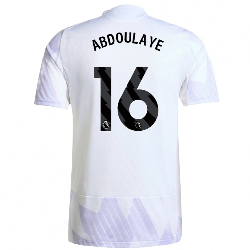 Danxen Herren Douka Abdoulaye #16 Weiß Lila Lila Auswärtstrikot Trikot 2025/26 T-Shirt Österreich