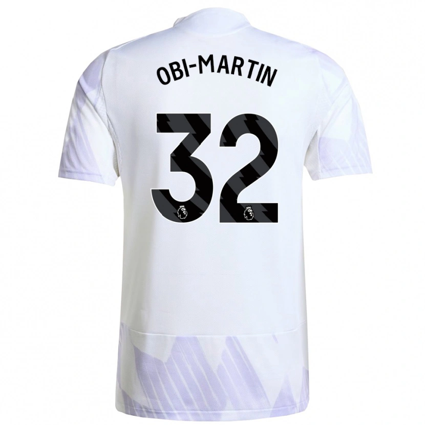 Danxen Herren Chido Obi #32 Weiß Lila Lila Auswärtstrikot Trikot 2025/26 T-Shirt Österreich