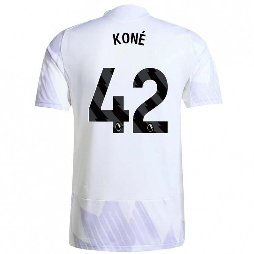Danxen Herren Sékou Koné #42 Weiß Lila Lila Auswärtstrikot Trikot 2025/26 T-Shirt Österreich