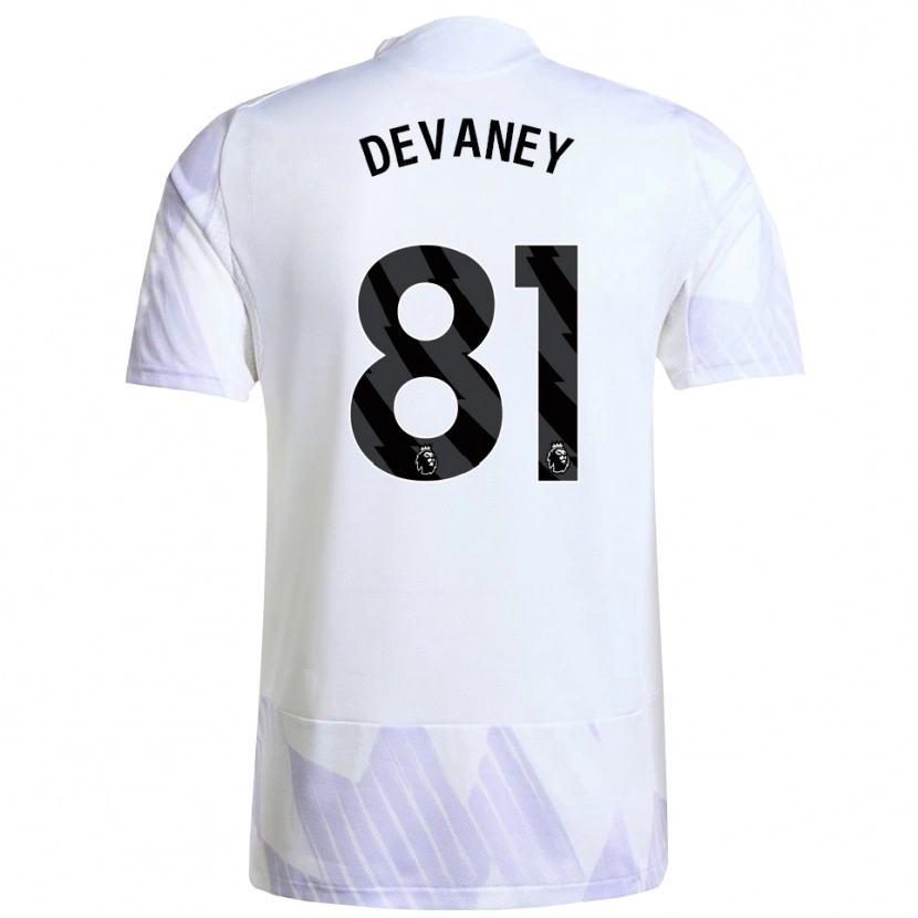Danxen Herren Jacob Devaney #81 Weiß Lila Lila Auswärtstrikot Trikot 2025/26 T-Shirt Österreich