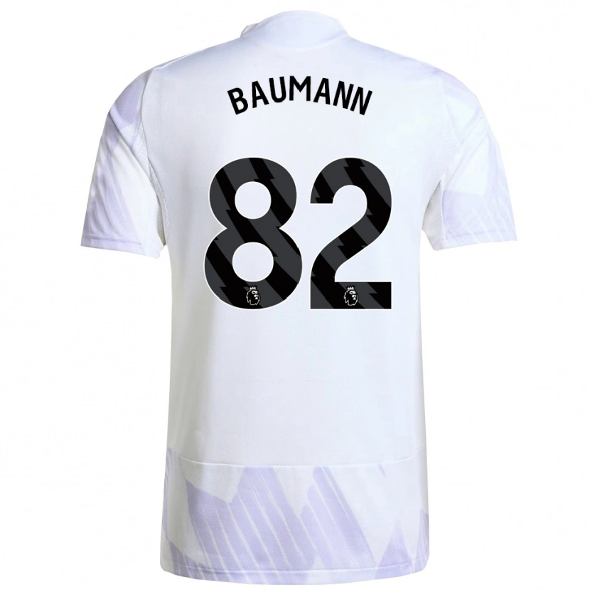 Danxen Herren Zach Baumann #82 Weiß Lila Lila Auswärtstrikot Trikot 2025/26 T-Shirt Österreich