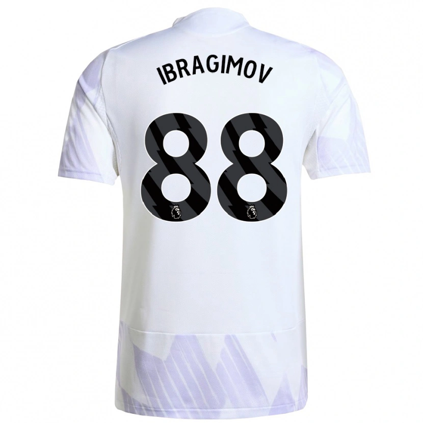 Danxen Herren Amir Ibragimov #88 Weiß Lila Lila Auswärtstrikot Trikot 2025/26 T-Shirt Österreich