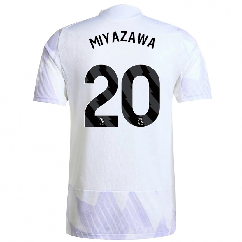 Danxen Herren Hinata Miyazawa #20 Weiß Lila Lila Auswärtstrikot Trikot 2025/26 T-Shirt Österreich
