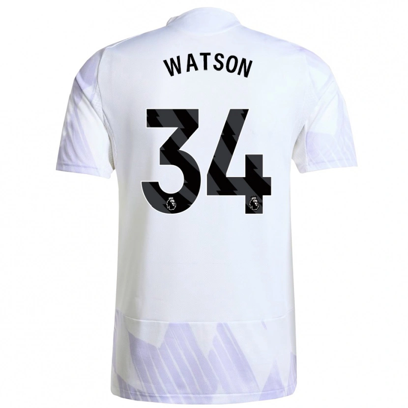 Danxen Herren Emma Watson #34 Weiß Lila Lila Auswärtstrikot Trikot 2025/26 T-Shirt Österreich