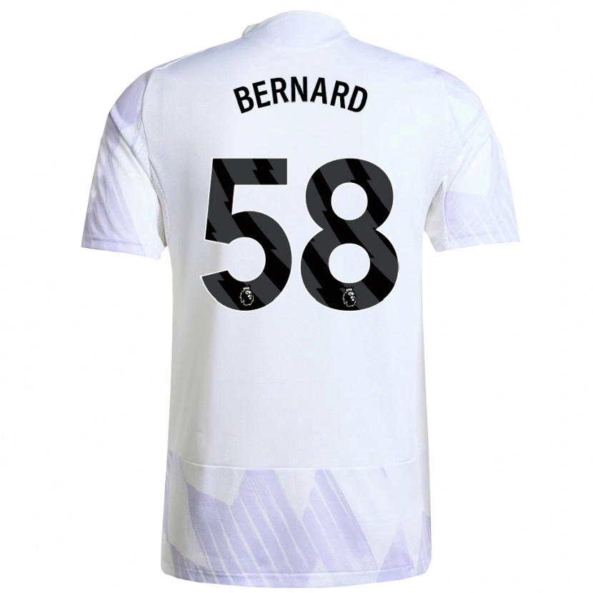 Danxen Herren Bernard #58 Weiß Lila Lila Auswärtstrikot Trikot 2025/26 T-Shirt Österreich