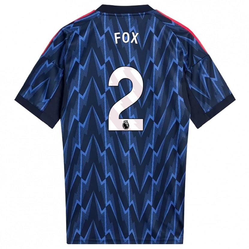 Danxen Herren Emily Fox #2 Marine Rot Auswärtstrikot Trikot 2025/26 T-Shirt Österreich