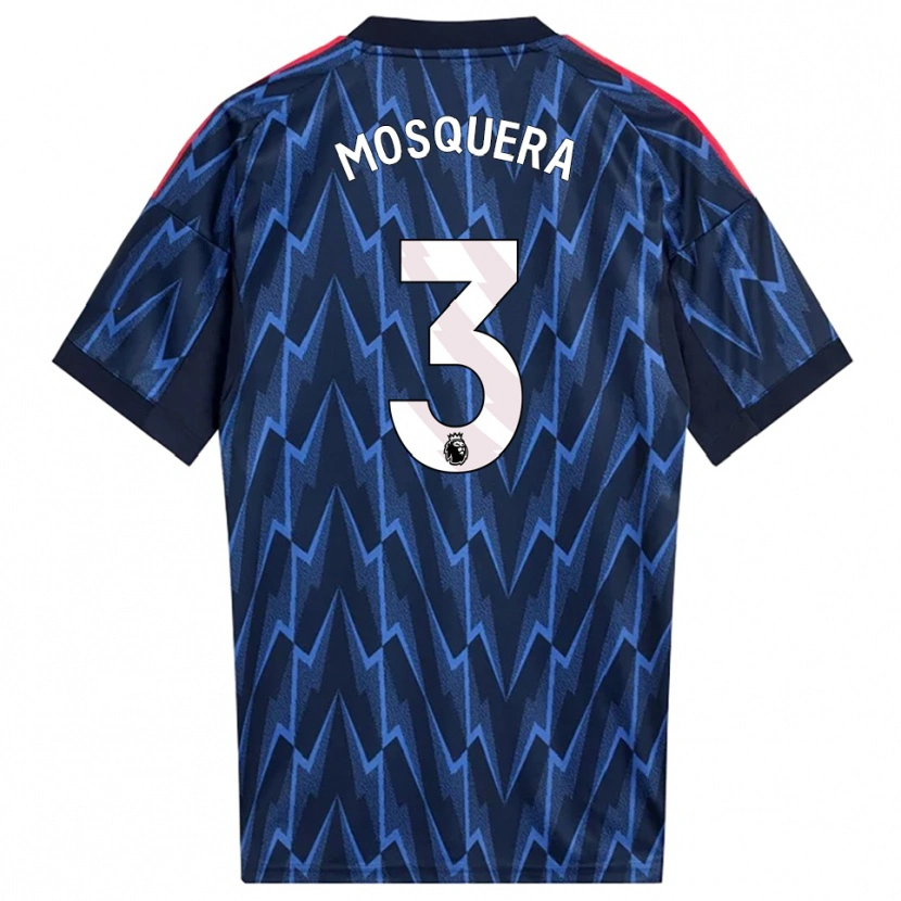 Danxen Herren Cristhian Mosquera #3 Marine Rot Auswärtstrikot Trikot 2025/26 T-Shirt Österreich