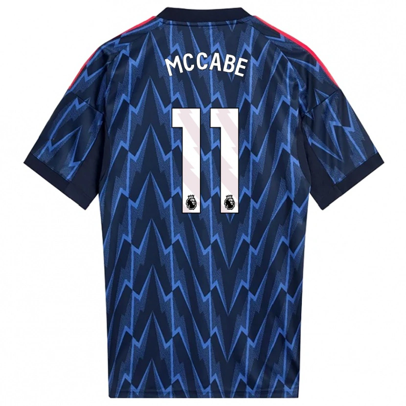 Danxen Herren Katie Mccabe #11 Marine Rot Auswärtstrikot Trikot 2025/26 T-Shirt Österreich