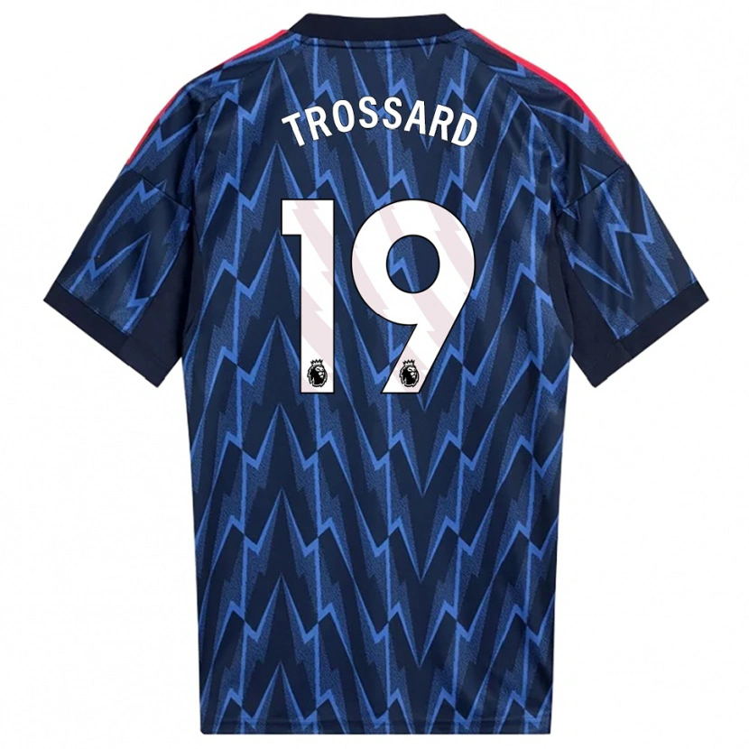 Danxen Herren Leandro Trossard #19 Marine Rot Auswärtstrikot Trikot 2025/26 T-Shirt Österreich