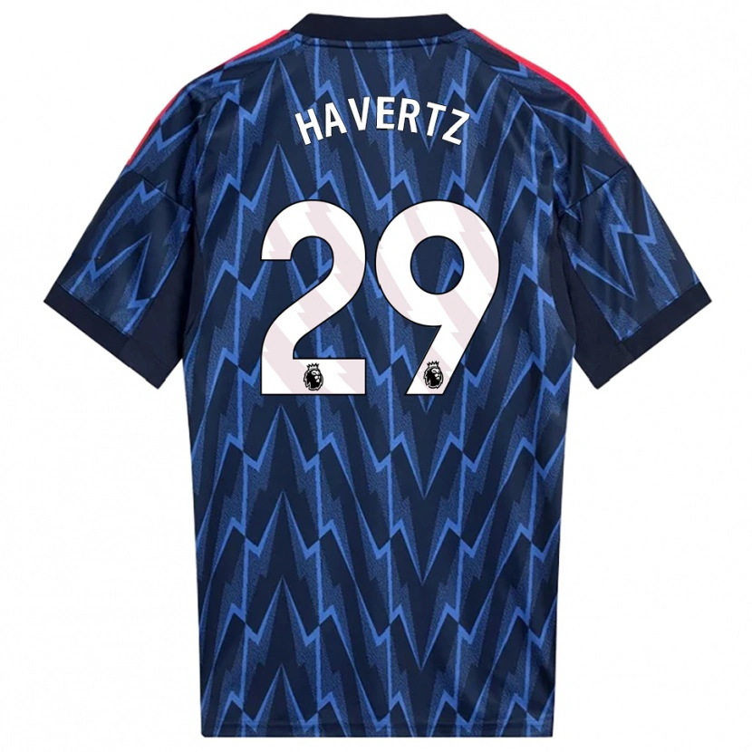 Danxen Herren Kai Havertz #29 Marine Rot Auswärtstrikot Trikot 2025/26 T-Shirt Österreich