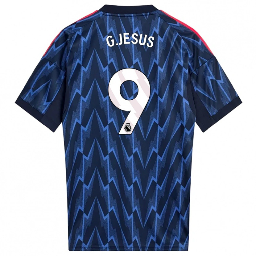 Danxen Herren Gabriel Jesus #9 Marine Rot Auswärtstrikot Trikot 2025/26 T-Shirt Österreich