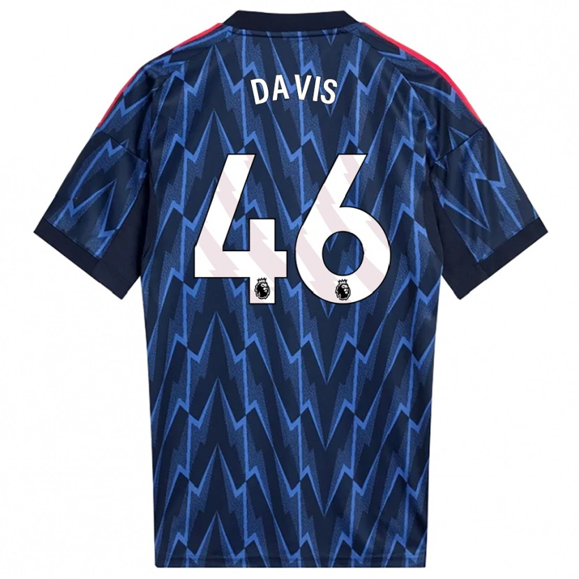 Danxen Herren Timi Davis #46 Marine Rot Auswärtstrikot Trikot 2025/26 T-Shirt Österreich