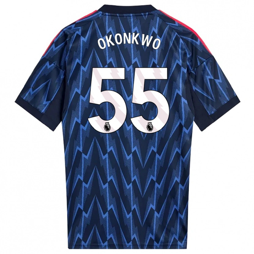 Danxen Herren Brian Okonkwo #55 Marine Rot Auswärtstrikot Trikot 2025/26 T-Shirt Österreich