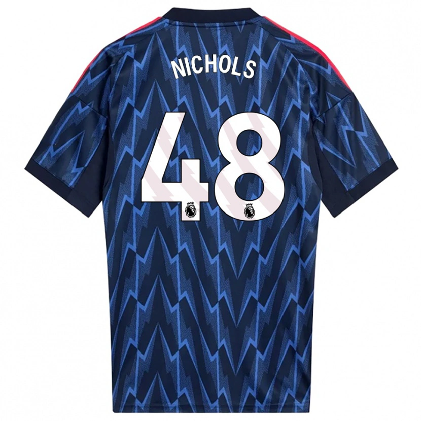 Danxen Herren Josh Nichols #48 Marine Rot Auswärtstrikot Trikot 2025/26 T-Shirt Österreich