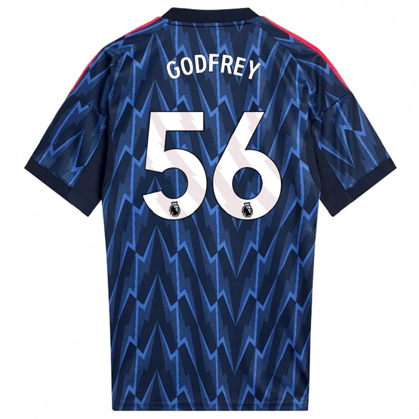 Danxen Herren Freya Godfrey #56 Marine Rot Auswärtstrikot Trikot 2025/26 T-Shirt Österreich
