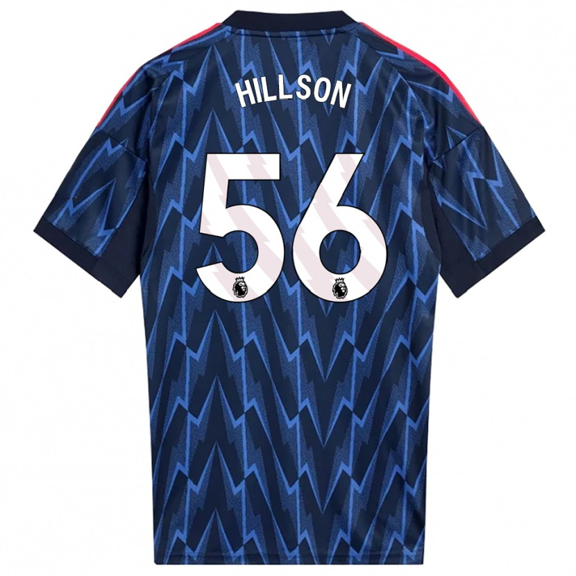 Danxen Herren James Hillson #56 Marine Rot Auswärtstrikot Trikot 2025/26 T-Shirt Österreich