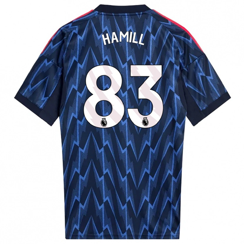 Danxen Herren Callan Hamill #83 Marine Rot Auswärtstrikot Trikot 2025/26 T-Shirt Österreich