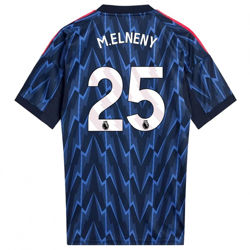 Danxen Herren Mohamed Elneny #25 Marine Rot Auswärtstrikot Trikot 2025/26 T-Shirt Österreich