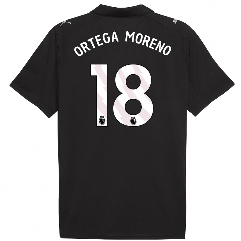 Danxen Herren Stefan Ortega #18 Schwarz Weiß Auswärtstrikot Trikot 2025/26 T-Shirt Österreich