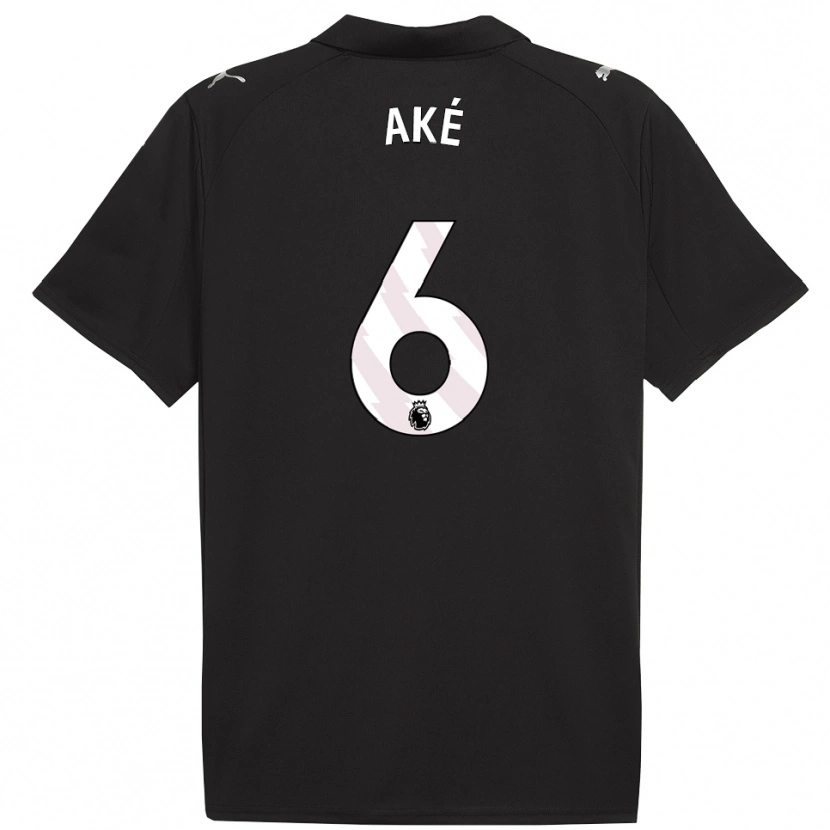 Danxen Herren Nathan Aké #6 Schwarz Weiß Auswärtstrikot Trikot 2025/26 T-Shirt Österreich