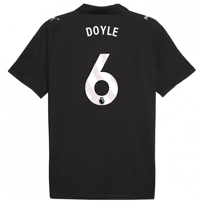 Danxen Herren Callum Doyle #6 Schwarz Weiß Auswärtstrikot Trikot 2025/26 T-Shirt Österreich