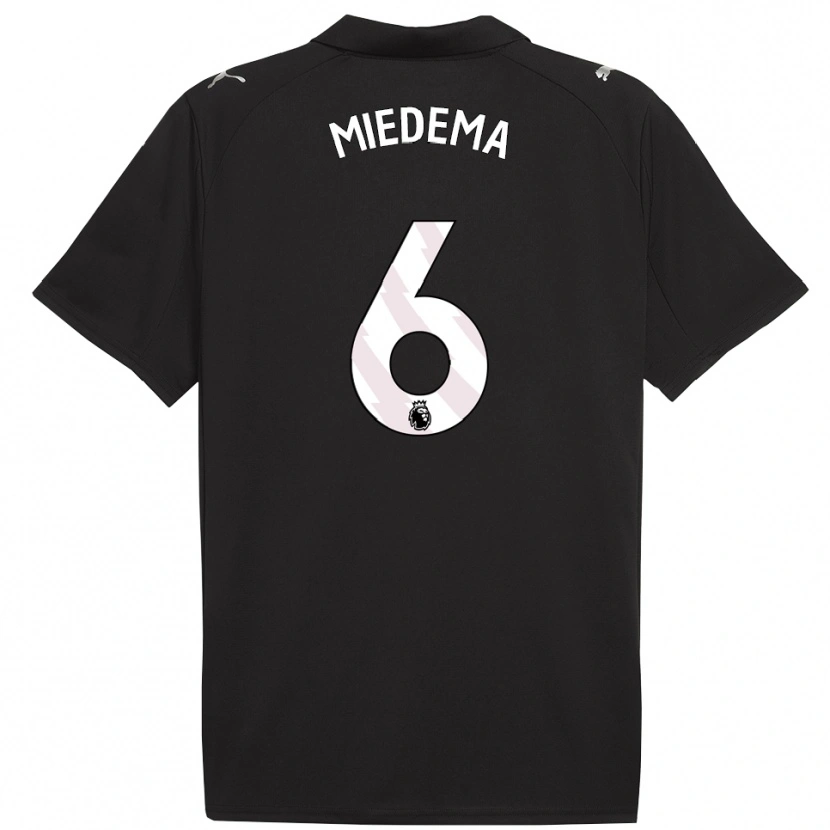 Danxen Herren Vivianne Miedema #6 Schwarz Weiß Auswärtstrikot Trikot 2025/26 T-Shirt Österreich