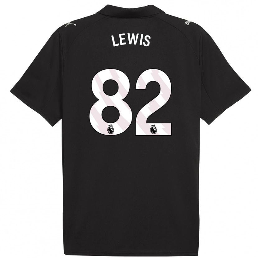 Danxen Herren Rico Lewis #82 Schwarz Weiß Auswärtstrikot Trikot 2025/26 T-Shirt Österreich