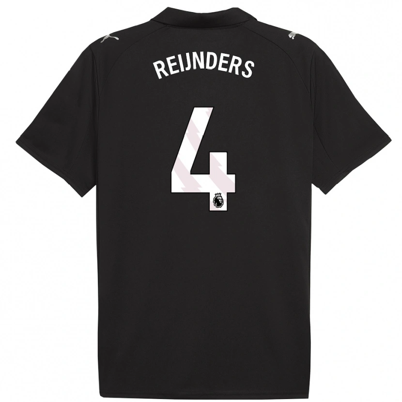 Danxen Herren Tijjani Reijnders #4 Schwarz Weiß Auswärtstrikot Trikot 2025/26 T-Shirt Österreich