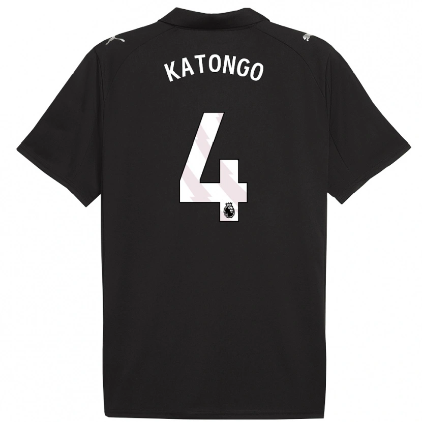 Danxen Herren Jadel Katongo #4 Schwarz Weiß Auswärtstrikot Trikot 2025/26 T-Shirt Österreich