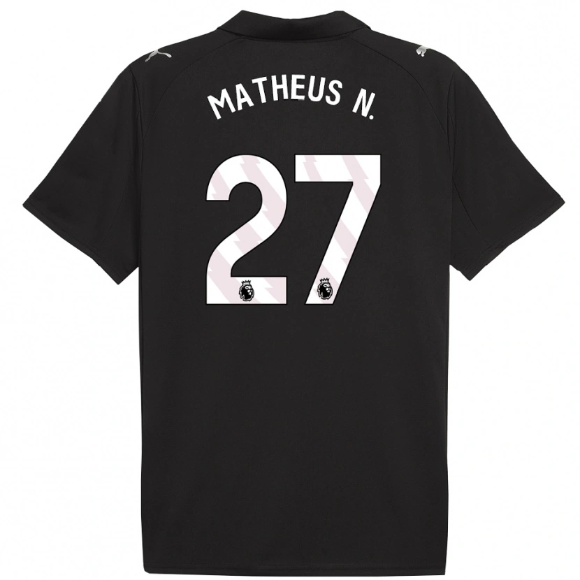 Danxen Herren Matheus Nunes #27 Schwarz Weiß Auswärtstrikot Trikot 2025/26 T-Shirt Österreich