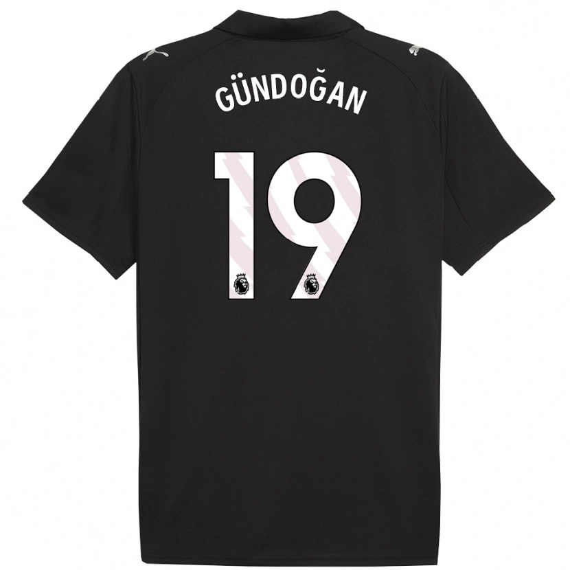 Danxen Herren İlkay Gündoğan #19 Schwarz Weiß Auswärtstrikot Trikot 2025/26 T-Shirt Österreich
