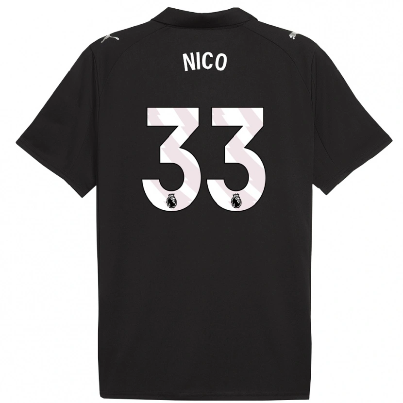 Danxen Herren Nico O'reilly #33 Schwarz Weiß Auswärtstrikot Trikot 2025/26 T-Shirt Österreich