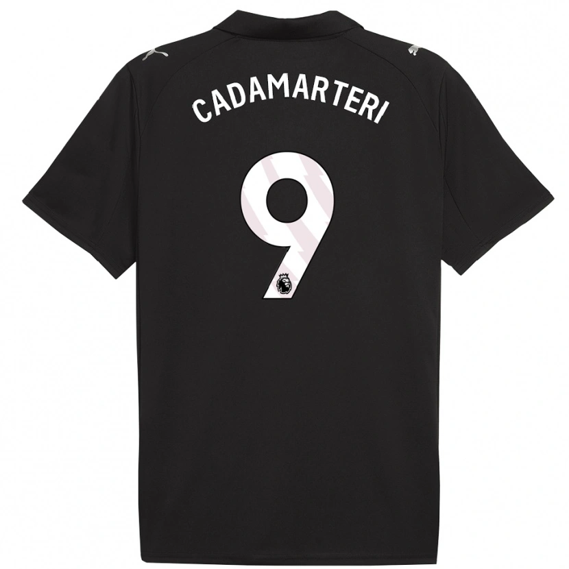 Danxen Herren Caelan Cadamarteri #9 Schwarz Weiß Auswärtstrikot Trikot 2025/26 T-Shirt Österreich